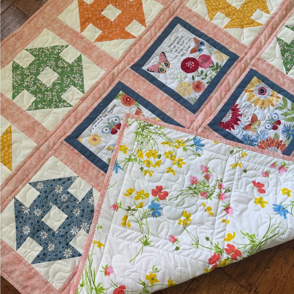 ❣️New Handmade Colorful Patchwork Quilt - Picture 7 of 9
